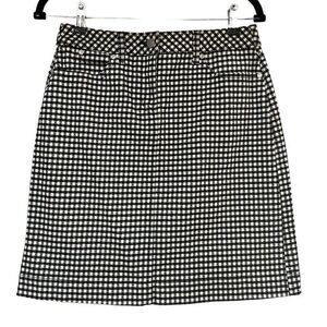 NWT Checkered Denim Skirt